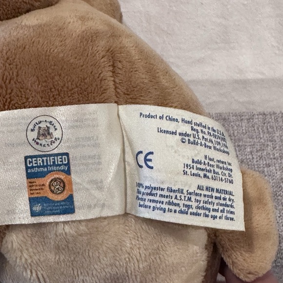 Build A Bear Brown Teddy Bear 12" Asthma Friendly‎ Plush Stuffed Animal - Picture 10 of 10